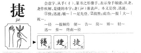 捷 五行|捷字的五行属性